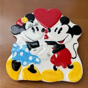 Mickey and Minnie Mouse Ceramic Trivet